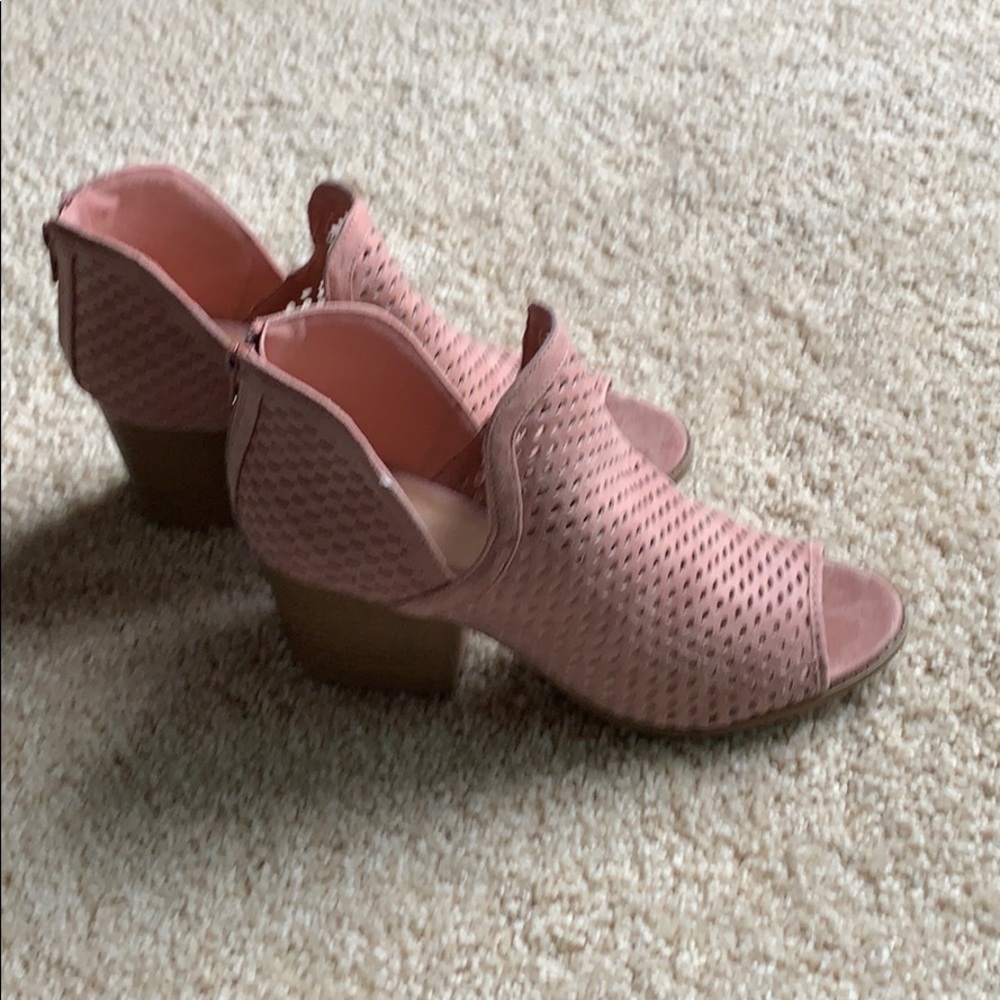 Open toed booties